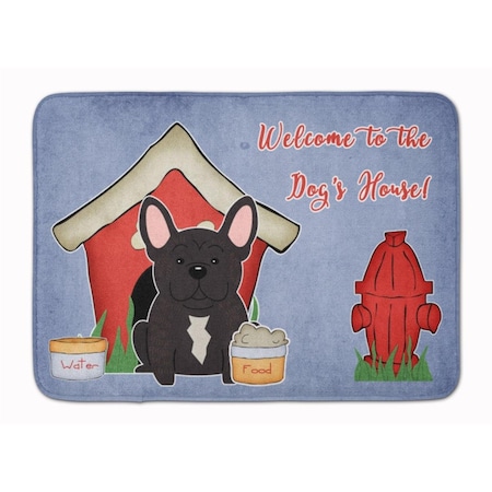 Carolines Treasures Dog House French Bulldog Brindle Machine Washable Memory Foam Mat BB2763RUG